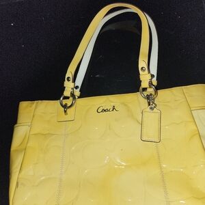 Coach Yellow Tote Bag